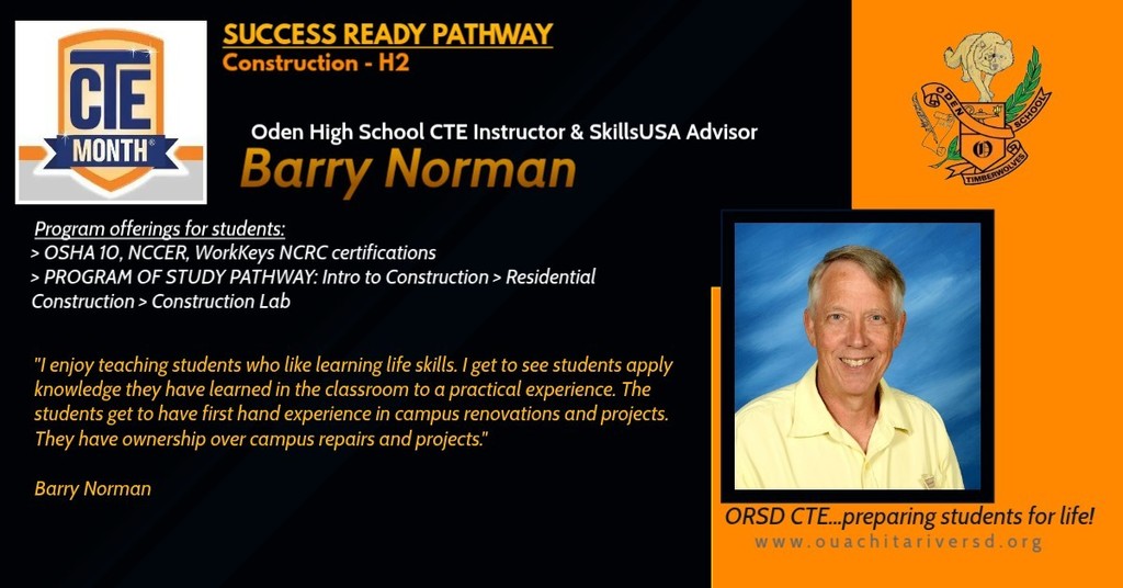 ORSD CTE - Oden HS - Barry Norman