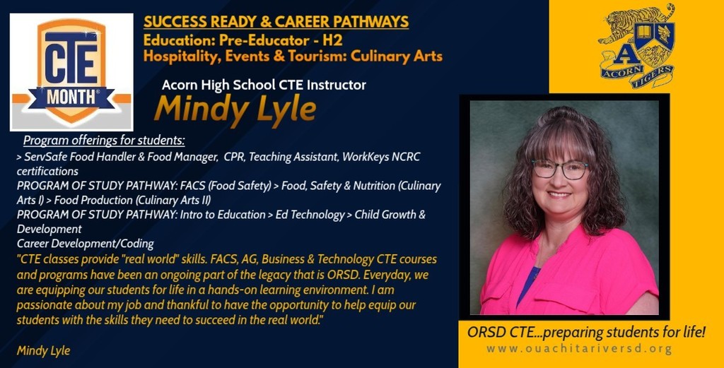 ORSD CTE - Acorn HS - Mindy Lyle