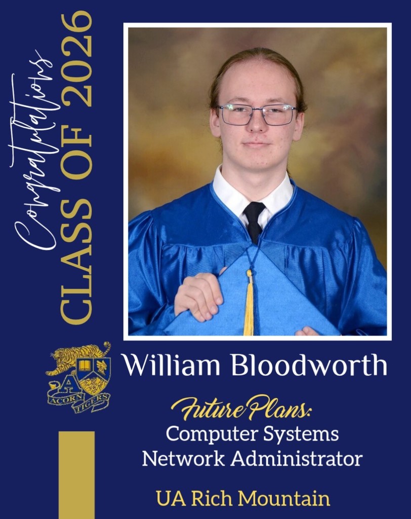 Congratulations, William!