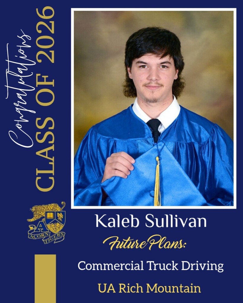 Congratulations, Kaleb!