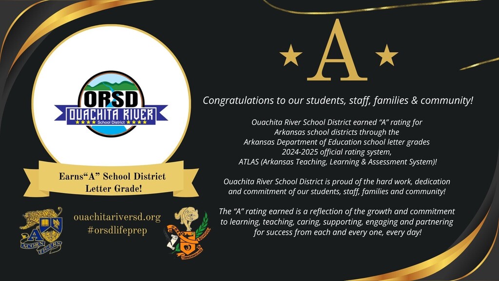 ORSD Earns "A" School District Letter Grade!