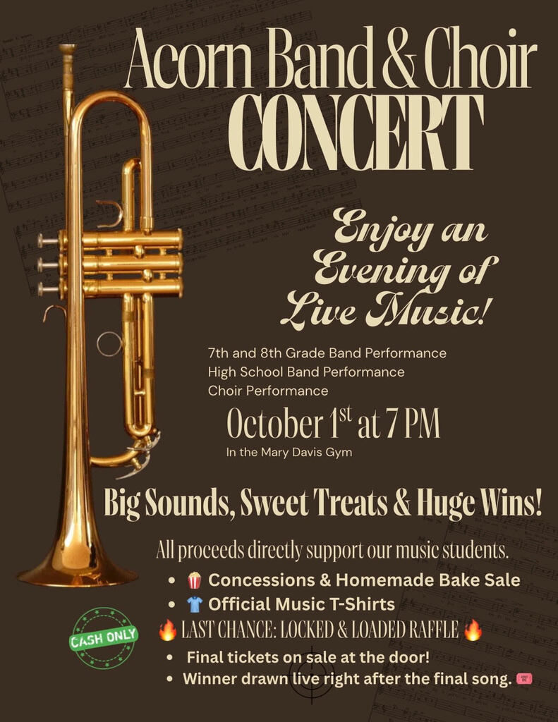 AHS Band and Choir Concert - 10-1-2026