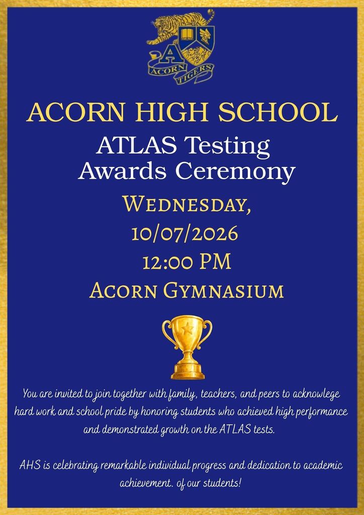 AHS ATLAS Testing Awards Ceremony - 10-7-2026