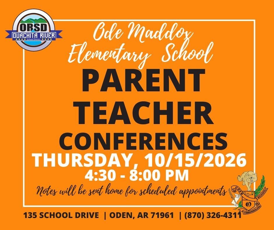 Ode Maddox Elementary School Parent/Teacher Conferences 10-15-2026
