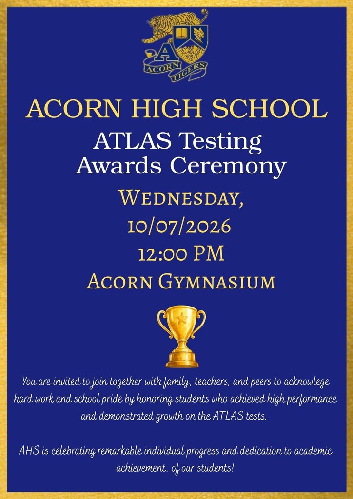 AHS ATLAS Testing Awards Ceremony - 10/07/2026