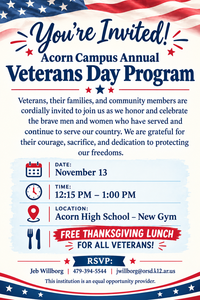Acorn Veteran's Day 2026