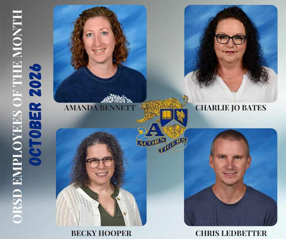 ORSD Employees of the Month - October 2026