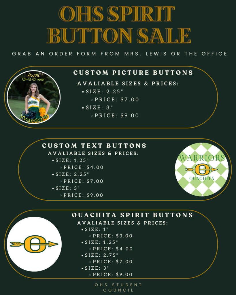 Student Council Spirit Buttons
