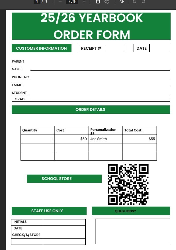 order form