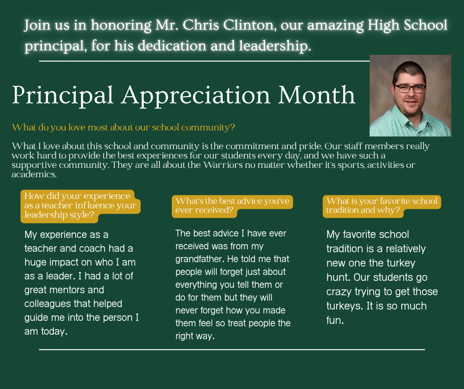 Principal Appreciation Month