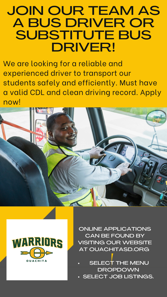 Join Our Team as a Bus Driver or substitute bus driver!