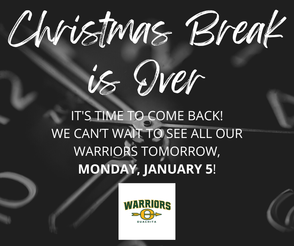 Welcome back after break!