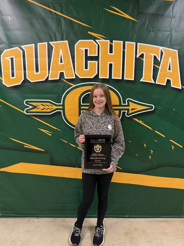 Autumn Moore placed 5th in woodworking at the Beta Convention