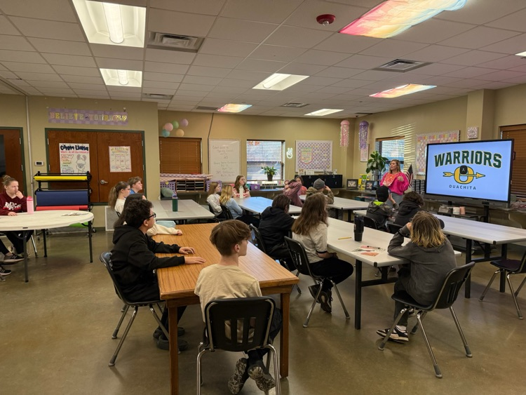 Mrs. Bridges meets with our OHS career development class