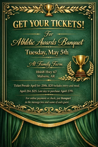 Athletic Awards Banquet May 5