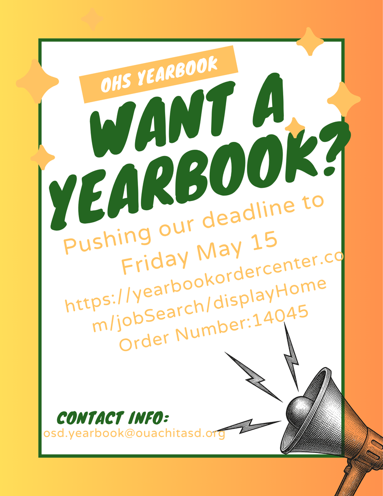 OHS yearbook order form