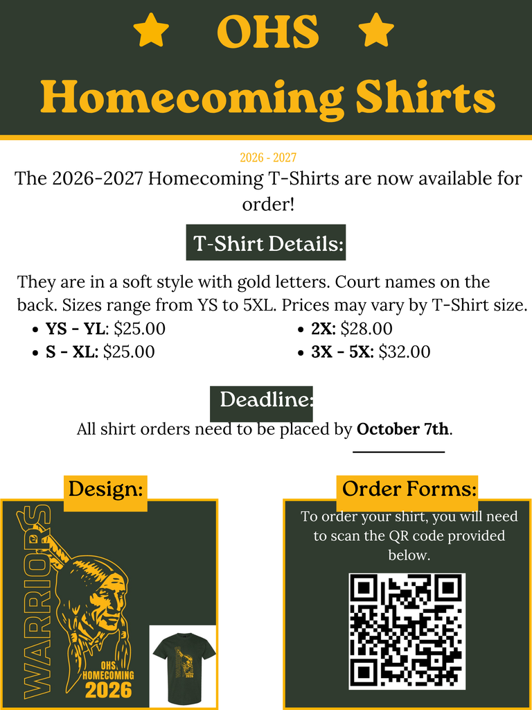 Homecoming 2026 tshirts