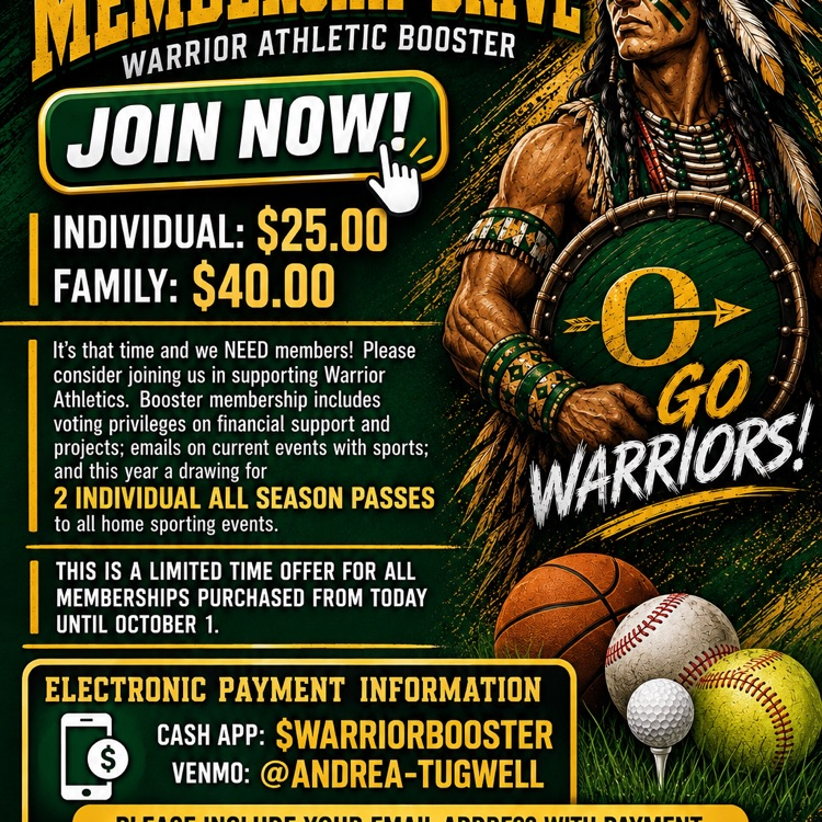 Join the warrior booster club