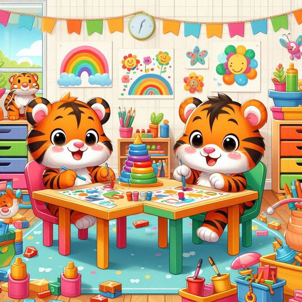 Tigers in kindergarten