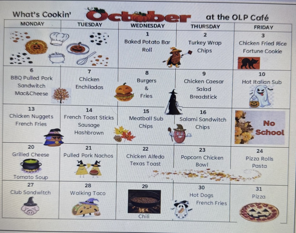 October Menu🎃 