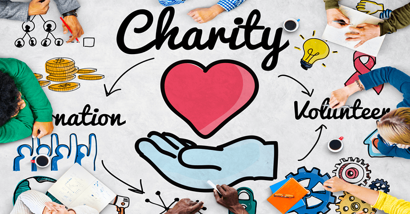 Charity with different ways to show it
