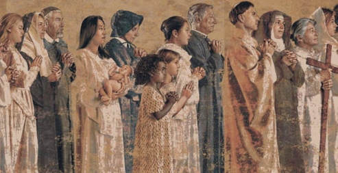 Communion of Saints Tapastry