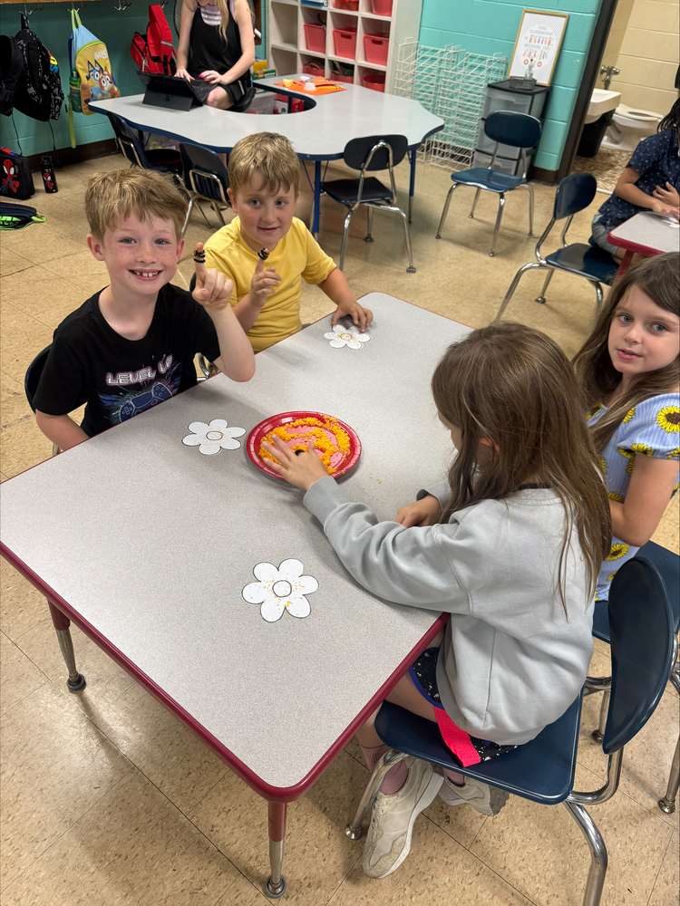 Students working on a project