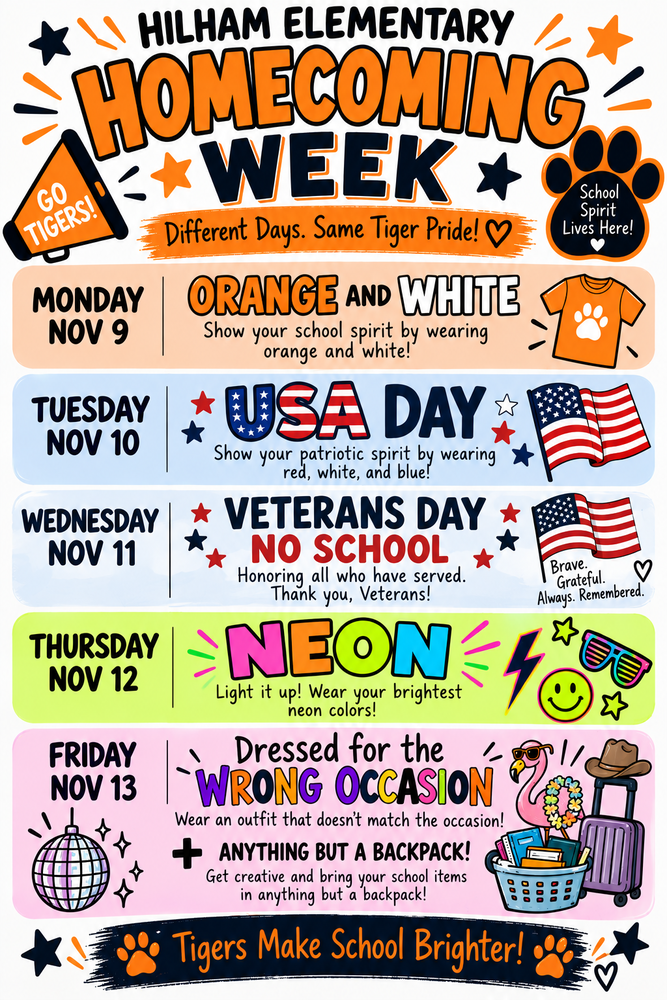 Homecoming Week Flyer