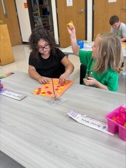 Mrs. McLerran's room working on number sense