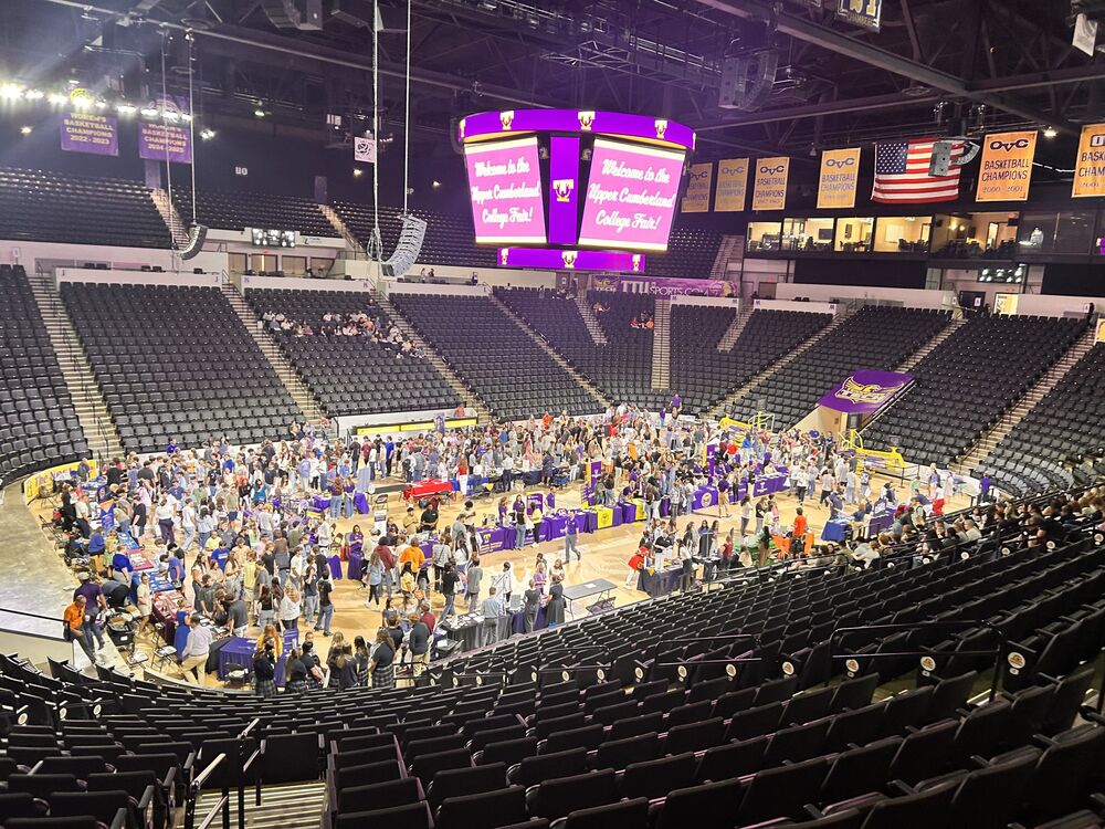 Overhead view of College Fair