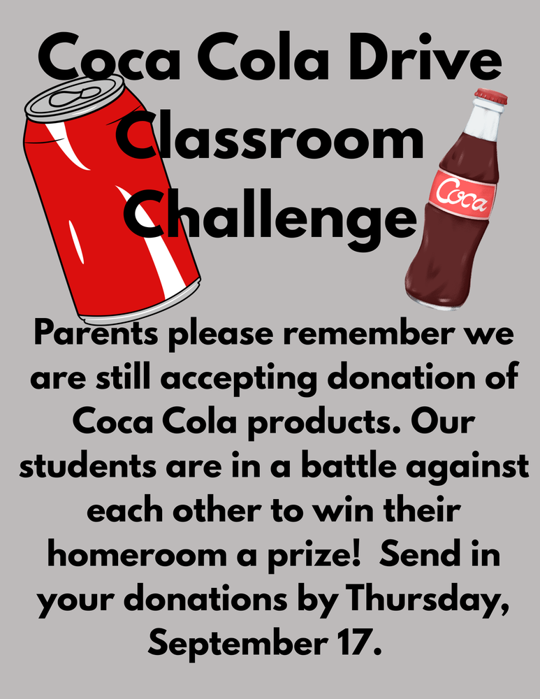 Coca Cola Classroom Challenge flyer