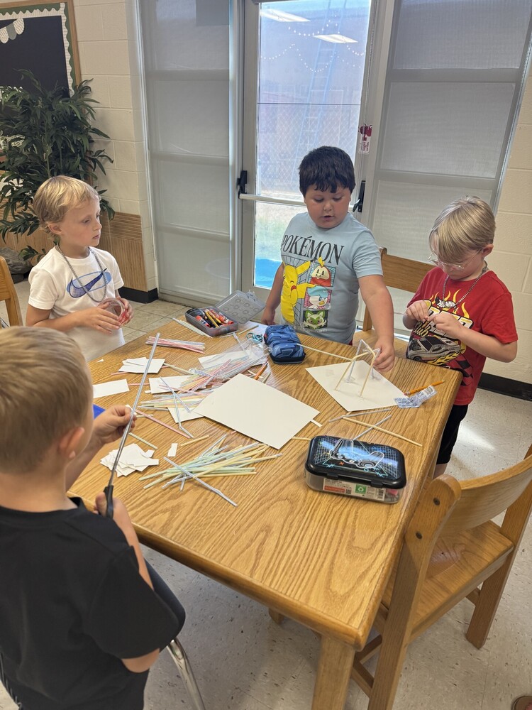 Mrs. Dillon class working on team building