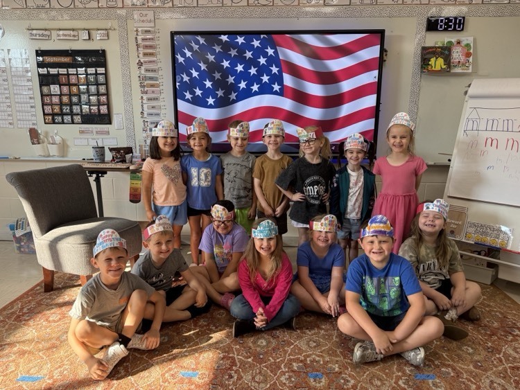 Kindergarten celebrating constitution day