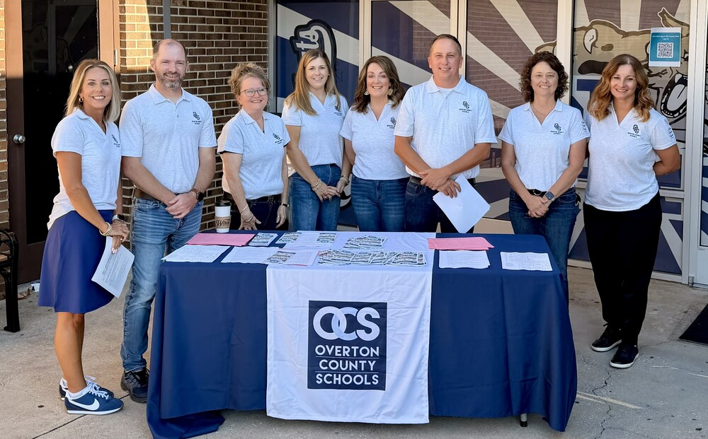District Staff Welcoming Teachers at PD day