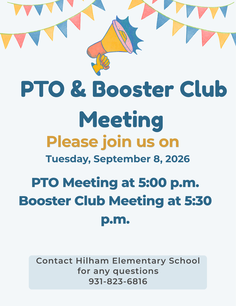 PTO and Booster Club Meeting 