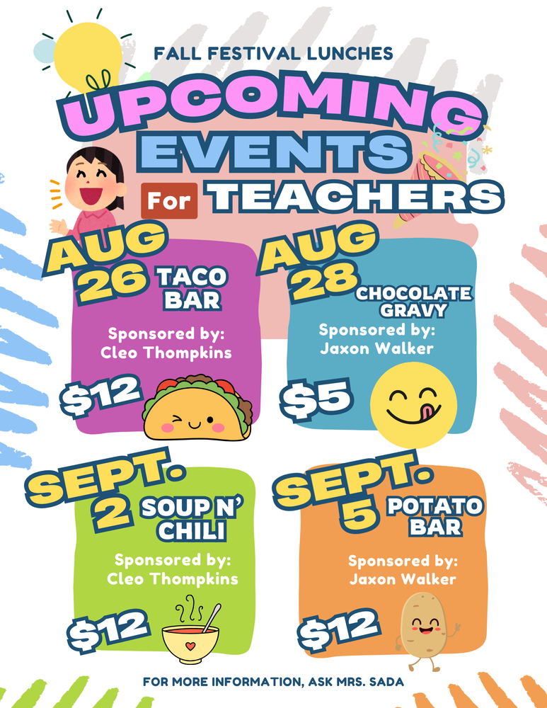 Fall Festival - Upcoming Events for Teachers
