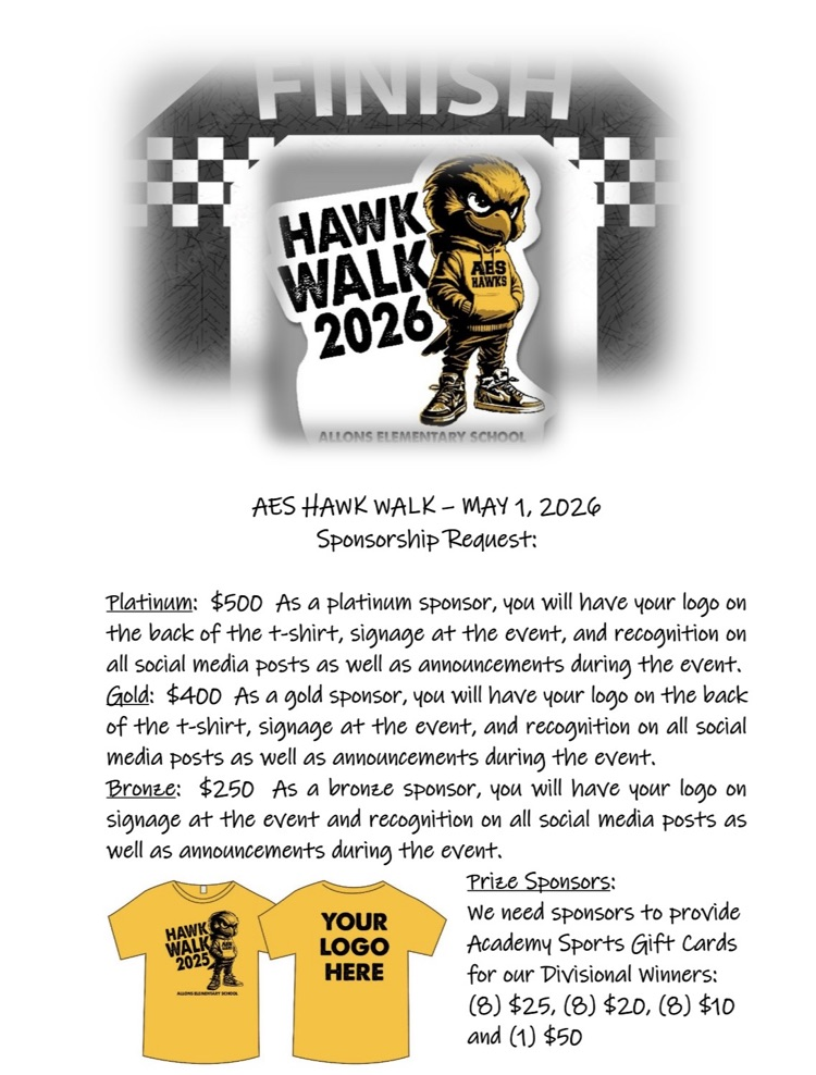 Hawk walk sponsorship 