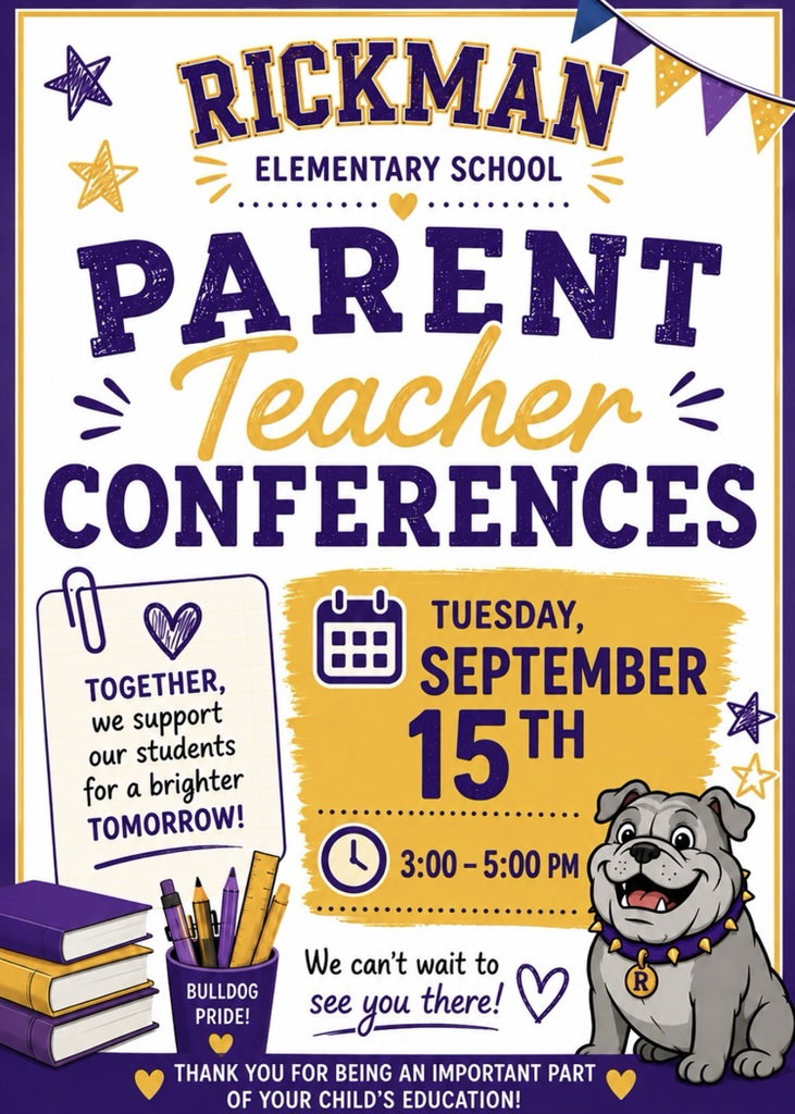 parent teacher conferences on September 15th!
