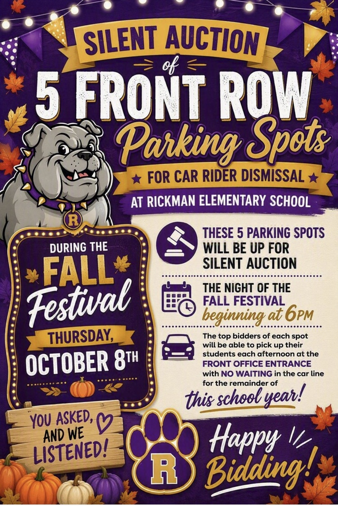 Parking Spot Auction at Fall Festival