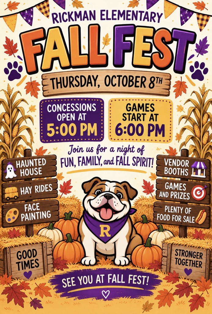 Mark your calendars! We’re getting ready for a night full of FUN, FAMILY, FOOD, and FALL SPIRIT! 💜💛