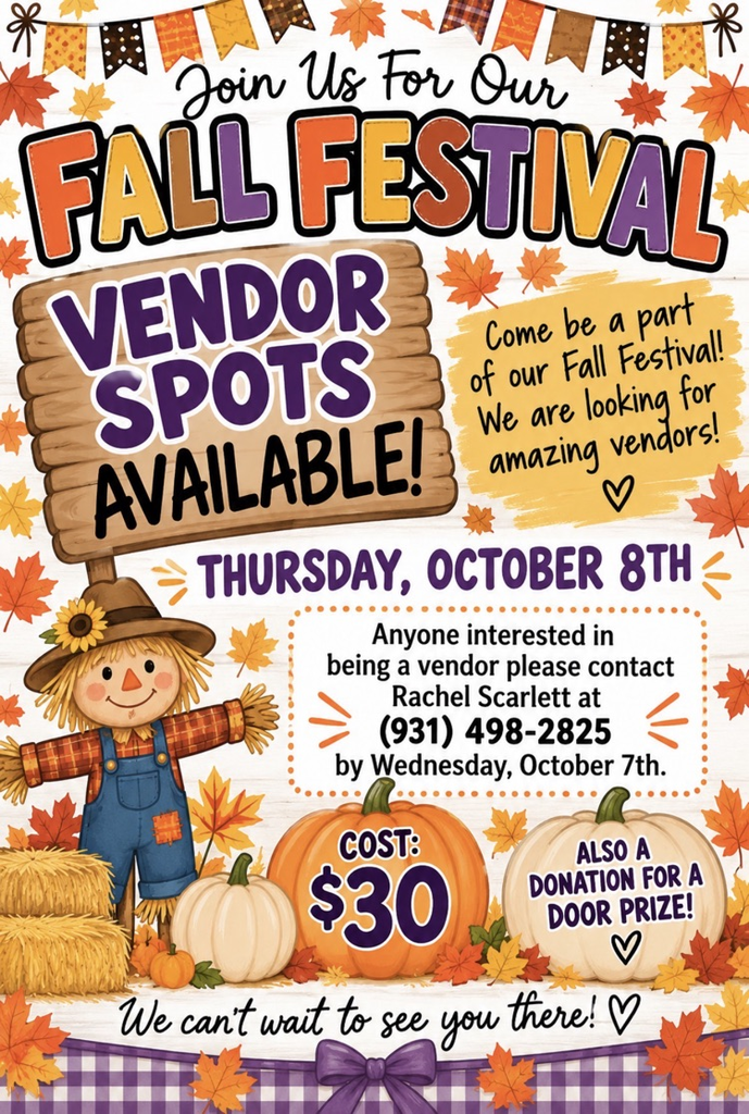 VENDOR SPOTS ARE AVAILABLE! 