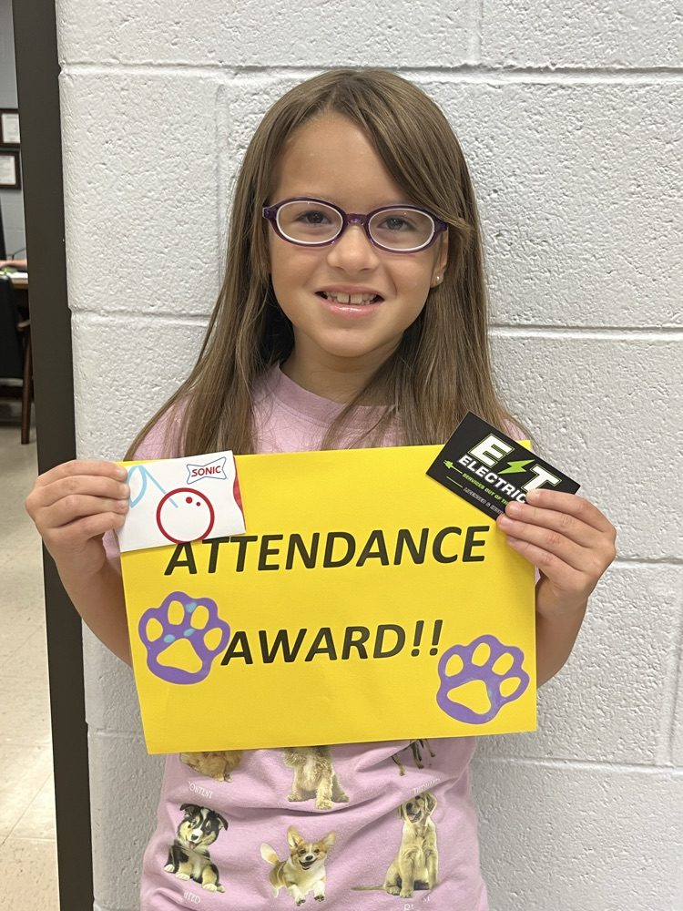 Perfect Attendance 9/07-09/11 Gia Allocca. September Perfect Attendance sponsored by ET Electric