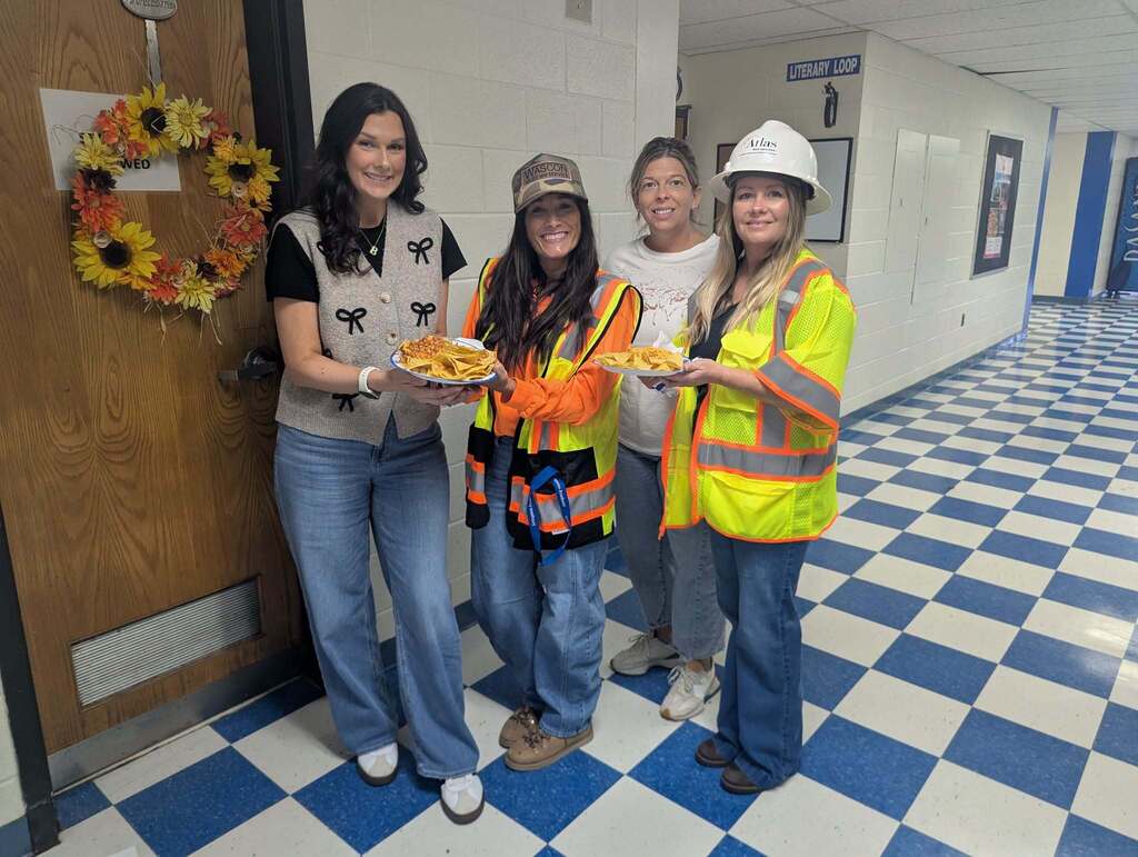 Teachers with food