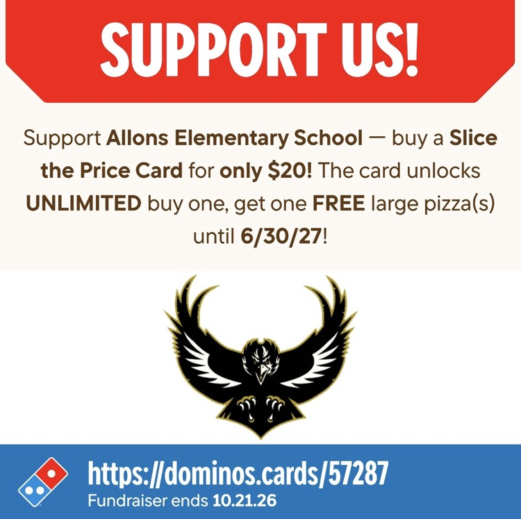 kindergarten dominos slice the price card fundraiser