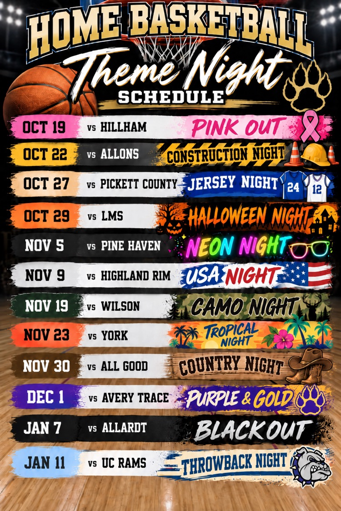 RES basketball themed home games.