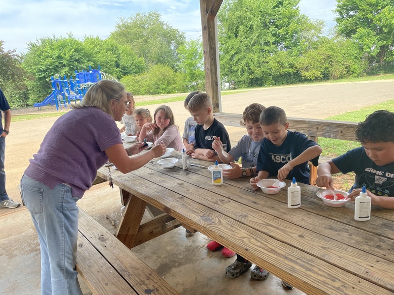 students making slime