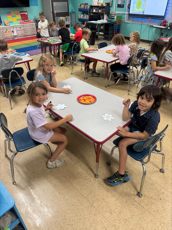 Students working on a project