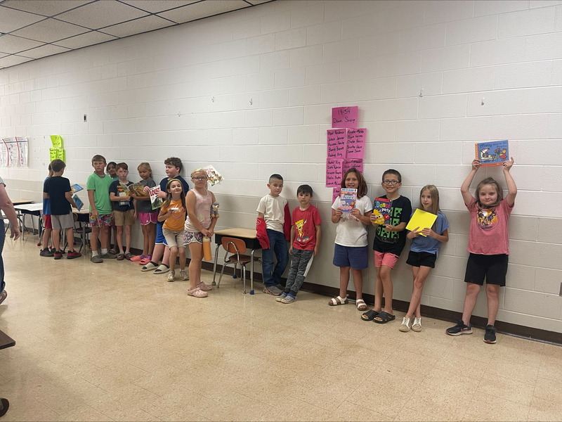 students getting books
