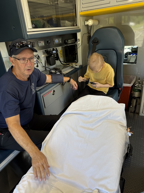 student visit from EMS