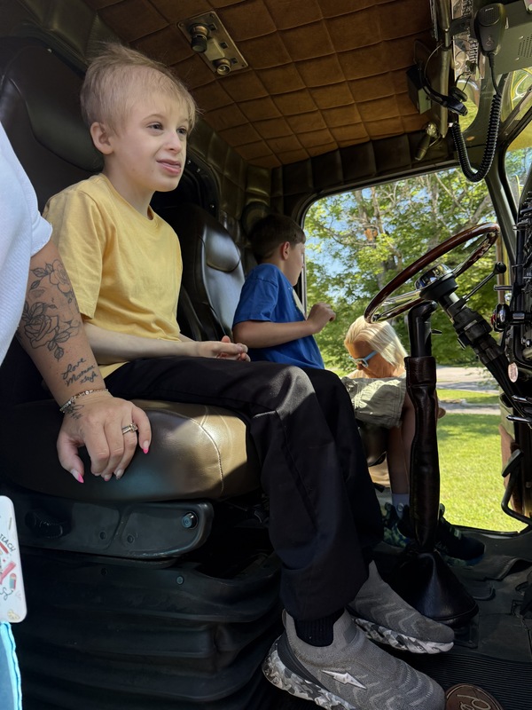 student in tow truck